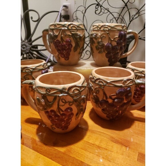 Noble Excellence Meritage Collection Barrel Mugs - Picture 2 of 11